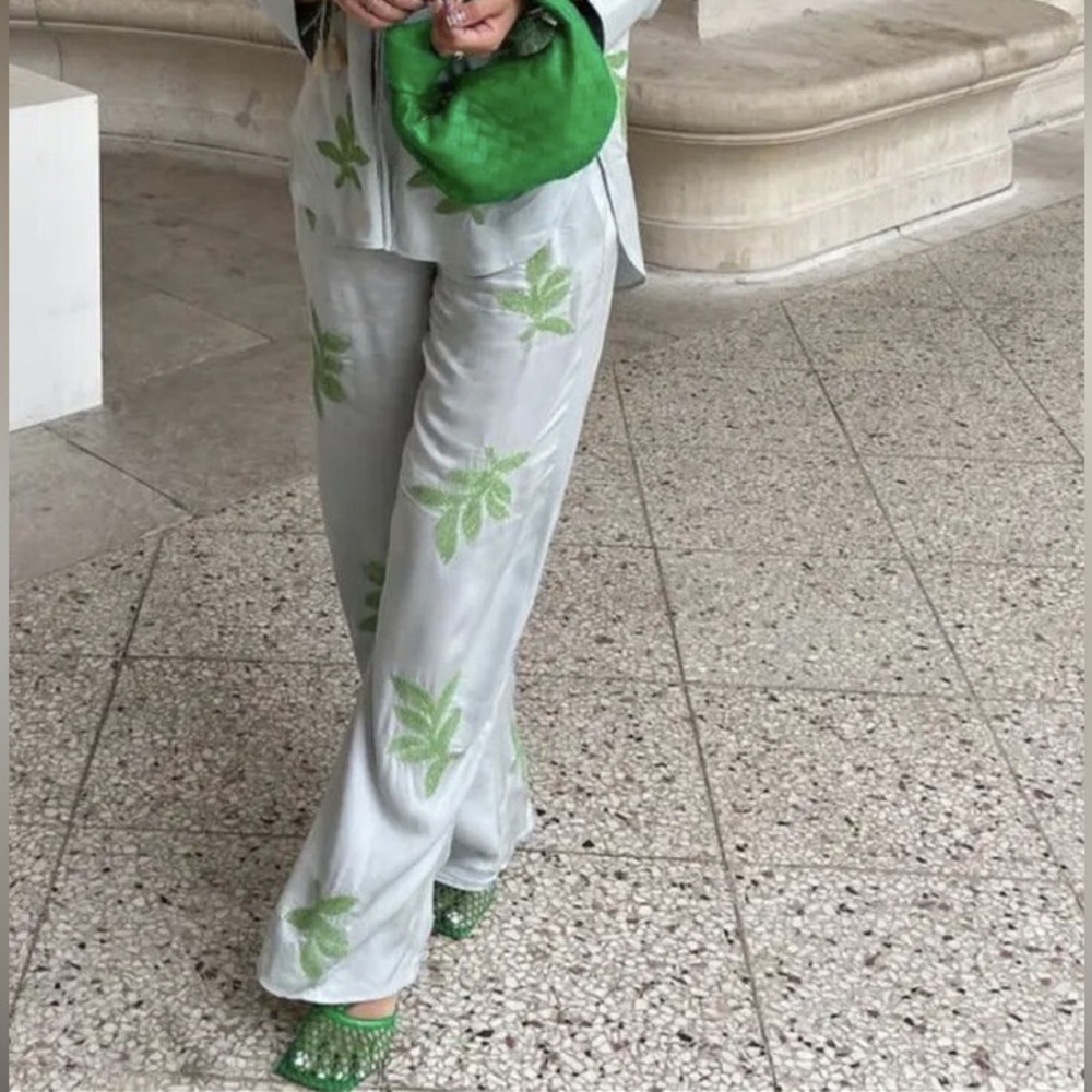 Zara Beaded Leaf Pants - Picture 10 of 15
